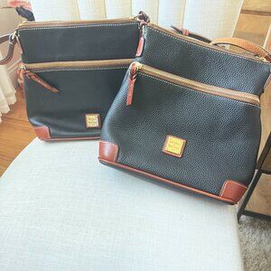 Two Cross-body Dooney & Bourke Pebble Leather Handbags